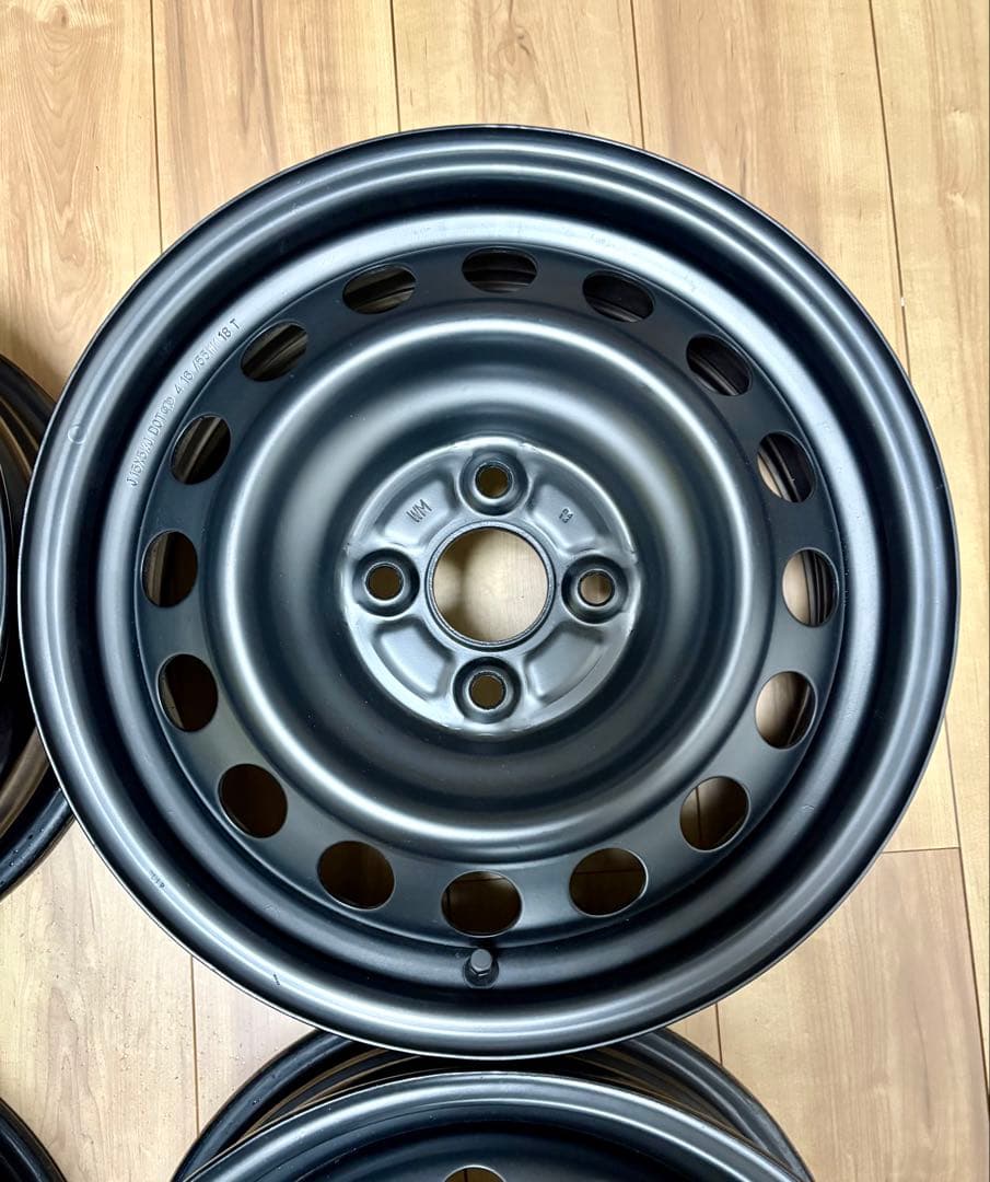 T*A様 アクア10系　純正スチールホイール　15インチ5.5J+45 マッドブ