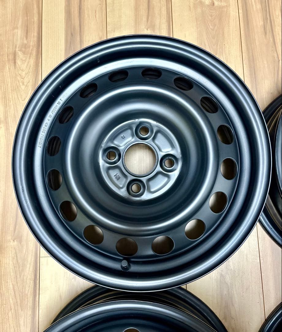 T*A様 アクア10系　純正スチールホイール　15インチ5.5J+45 マッドブ