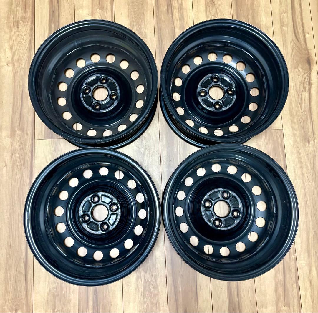 T*A様 アクア10系　純正スチールホイール　15インチ5.5J+45 マッドブ