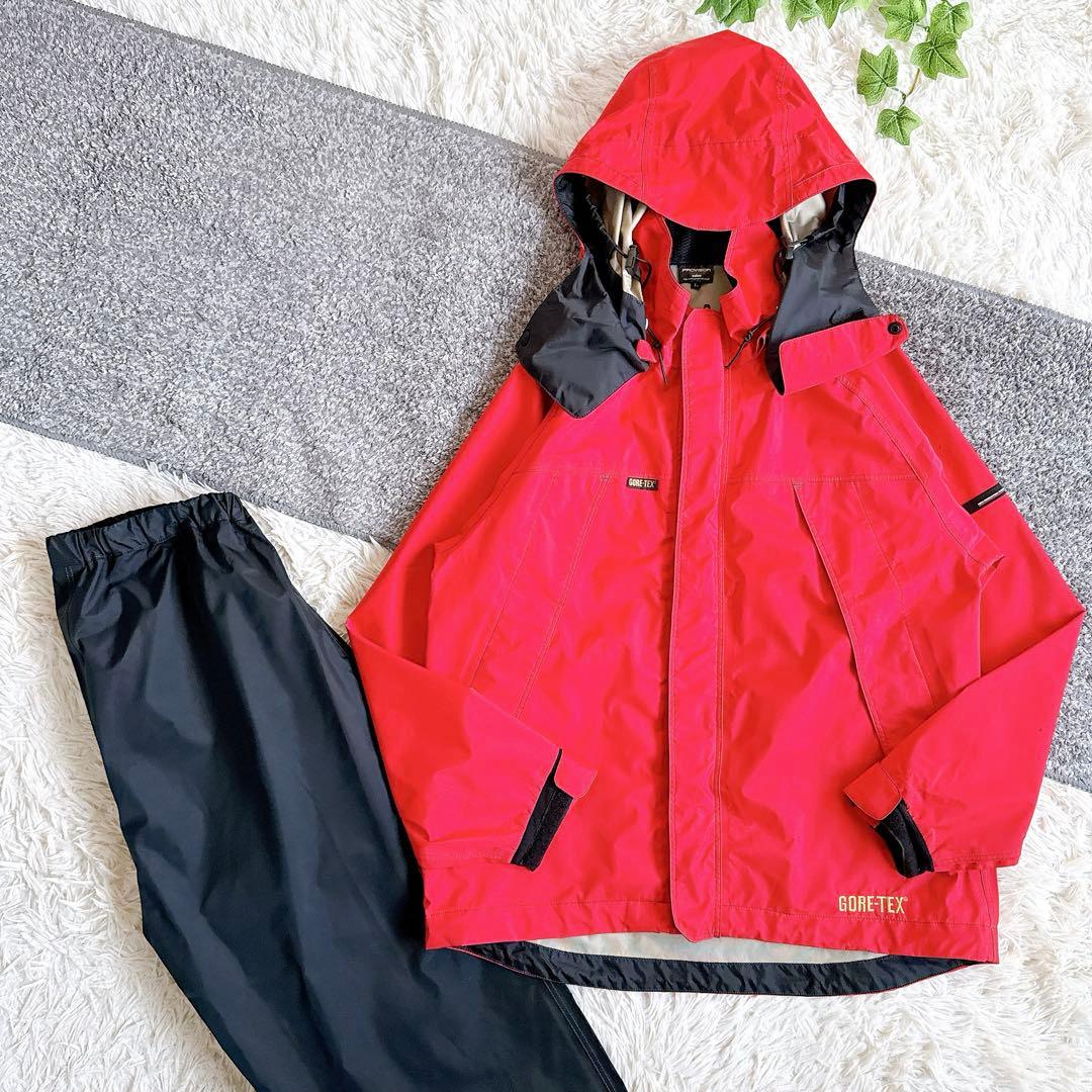 DAIWA プロバイザー ゴアテックス セットアップ Lサイズ　メンズ　赤×黒