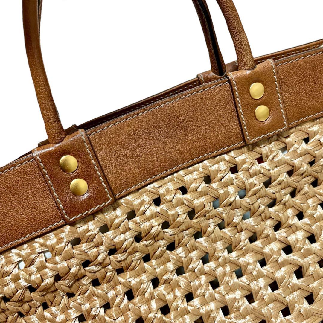 DOLCE＆GABBANA ドルチェアンドガッバーナ ラフィア かご トート