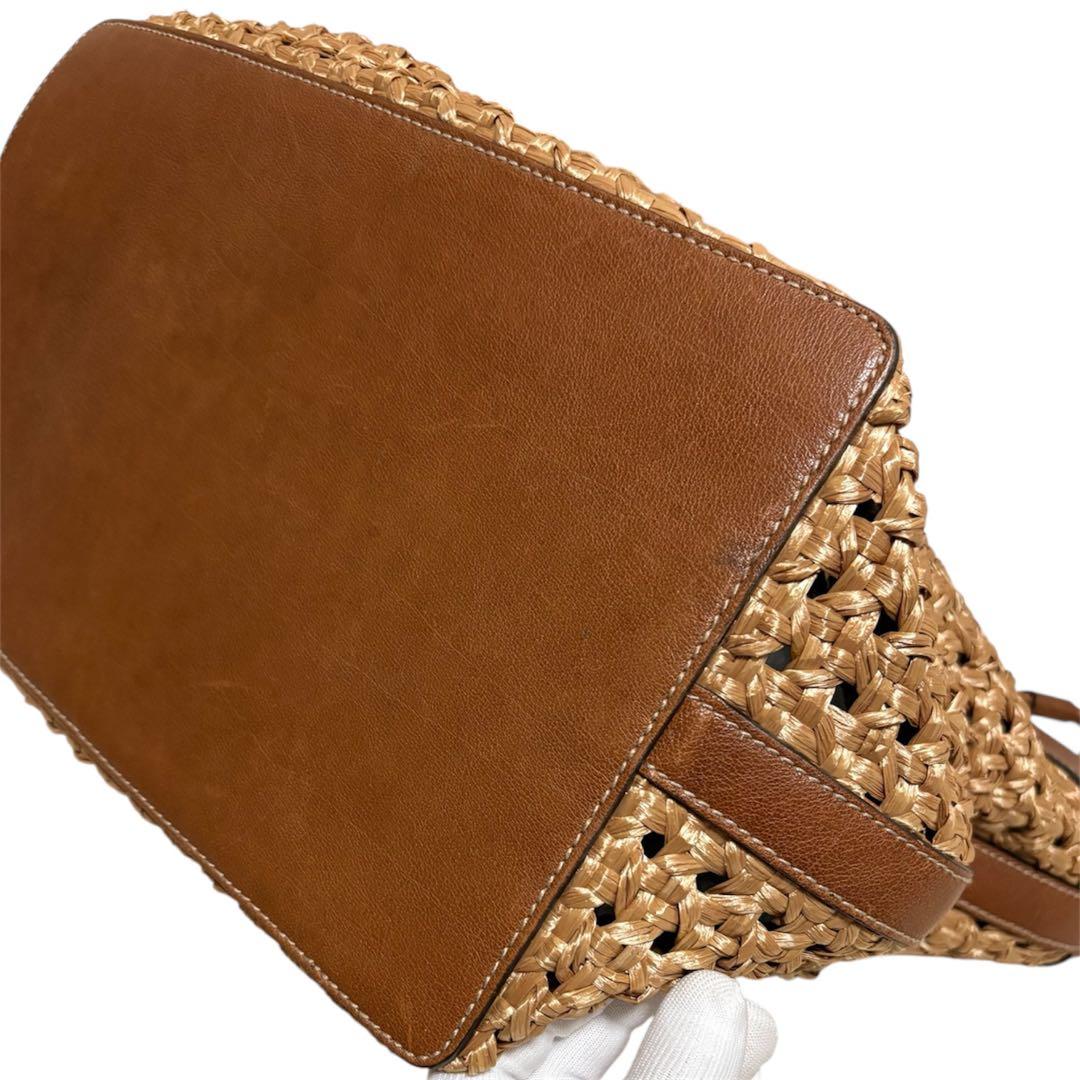 DOLCE＆GABBANA ドルチェアンドガッバーナ ラフィア かご トート