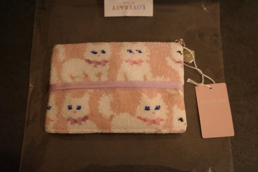 【2点セット】フェイラー モフモフネコチャン ティッシュポーチ ハンカチ