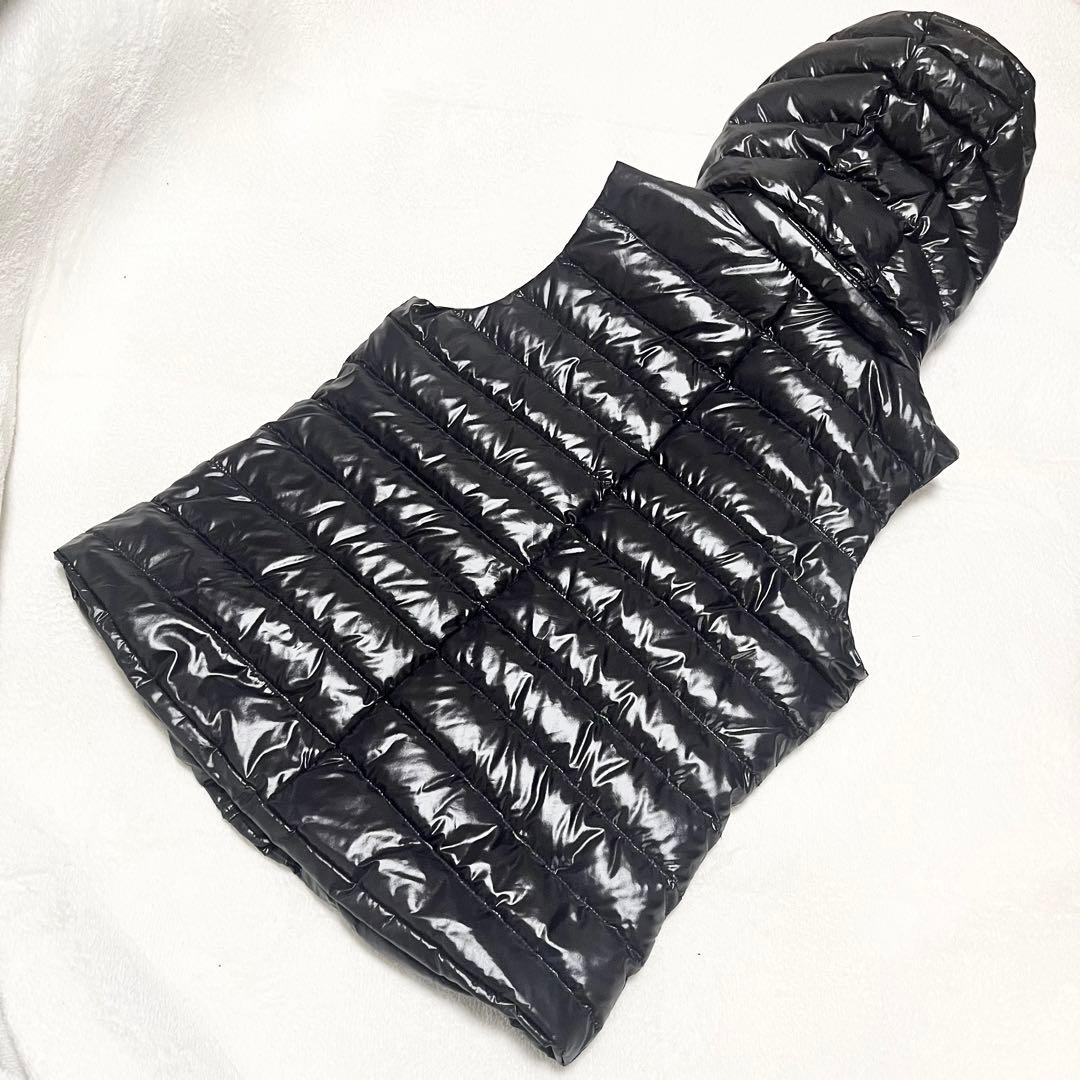 【美品】 タトラス ダウンベスト フード取外可 01 黒 ブラック