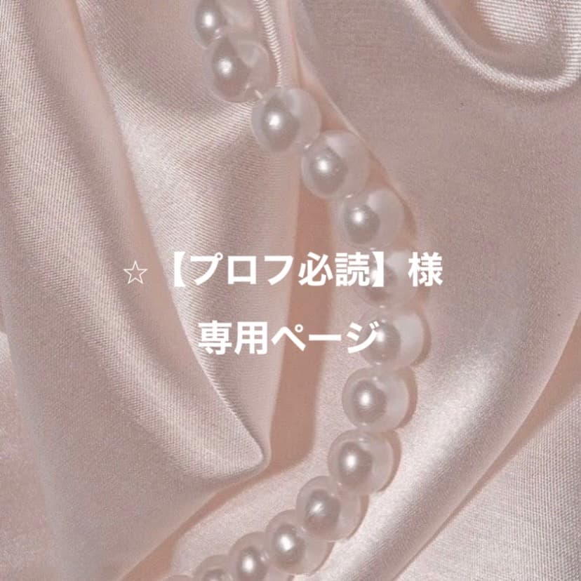 ⭐︎【プロフ必読】ページ