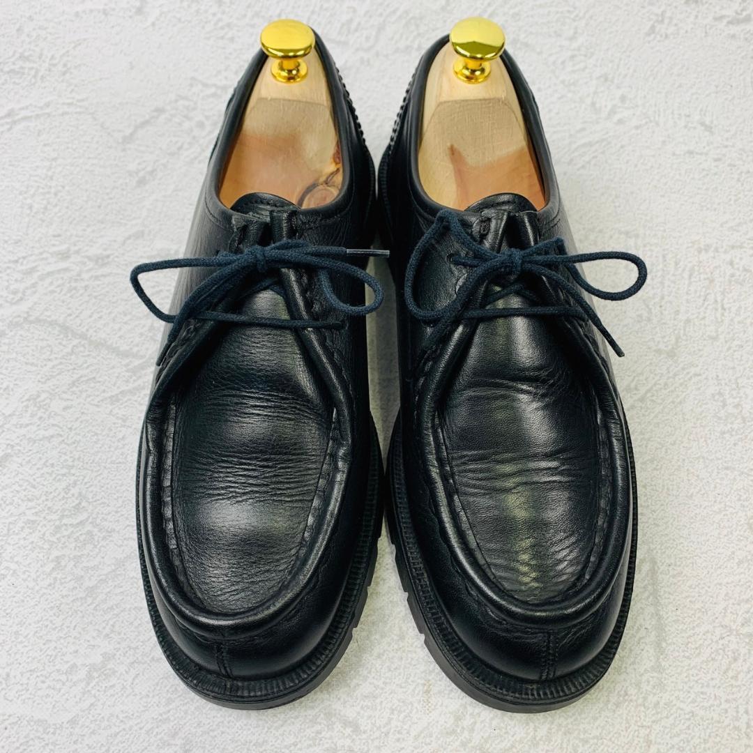 【美品】クレマン パドロール チロリアンシューズ モカシン 黒 40 革靴 軽量