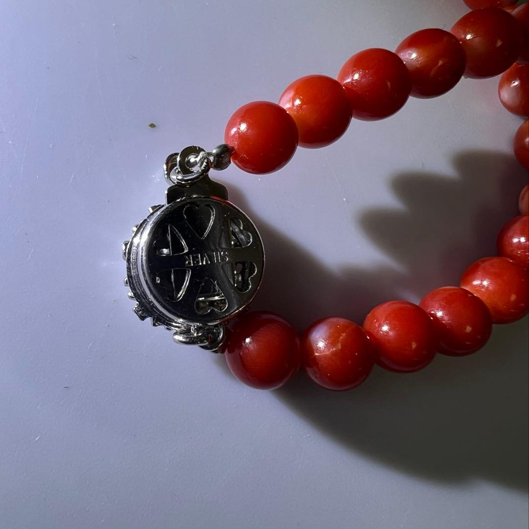 本血赤珊瑚　大玉ネックレス　31g 東Y8-0206☆1Fトサチ