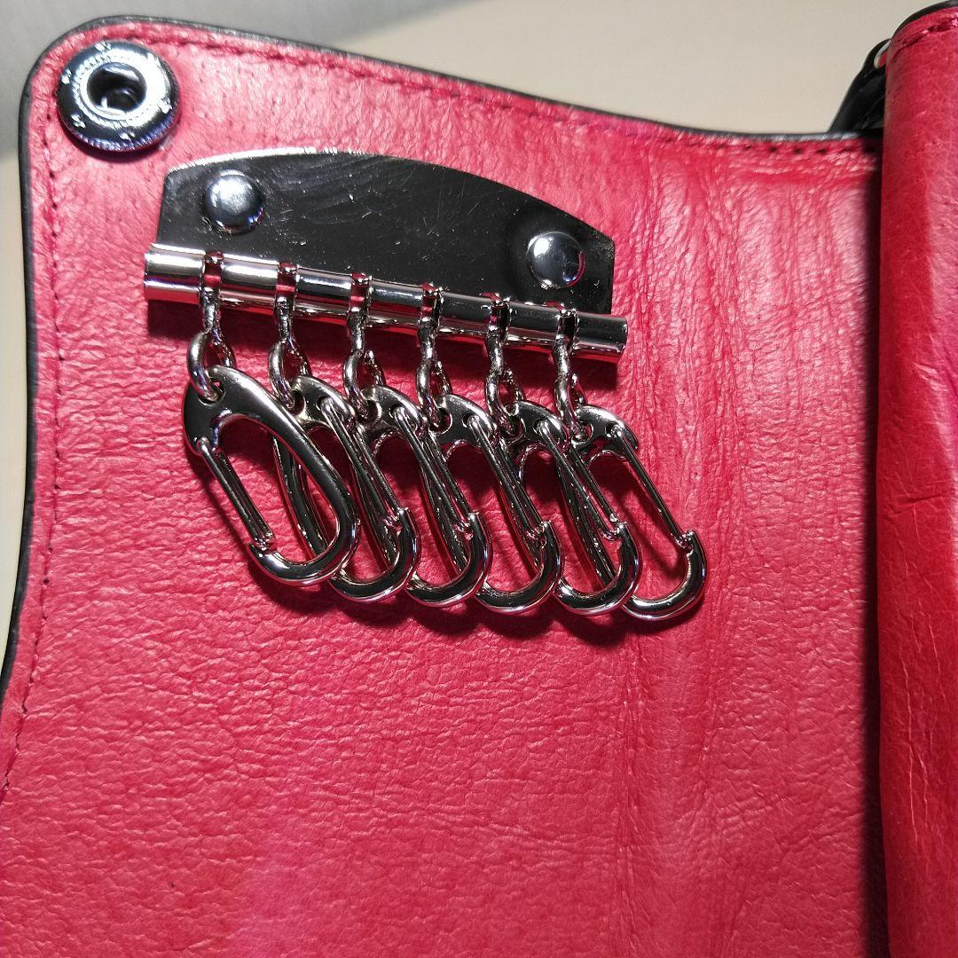 カイマンワニ 脇肚・肚四枚革 RFカード小銭キーケース 薄墨 033610H