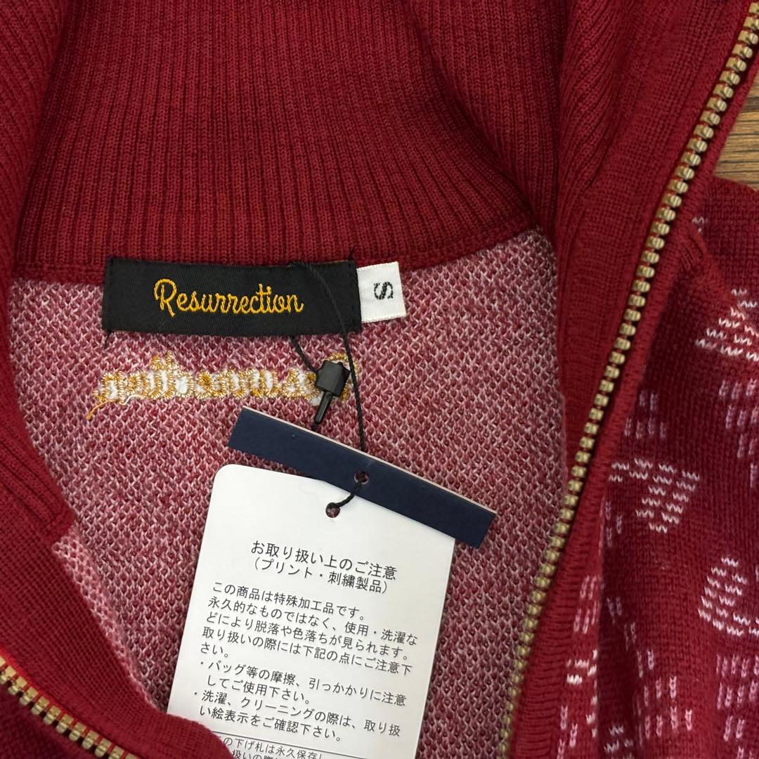 Resurrection レザレクション　ハーフジップジオメトリックセーター