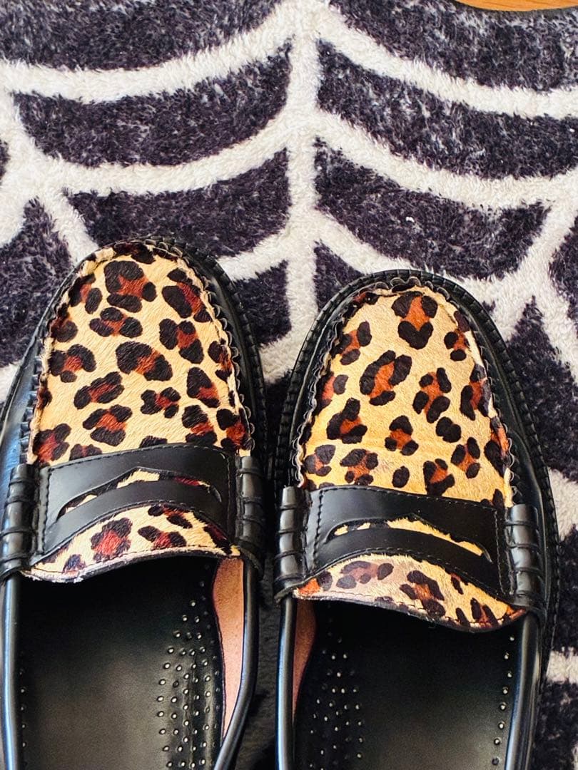 Ｇ.H.BASS LARSON JPN LIMITED ローファー25レオパード