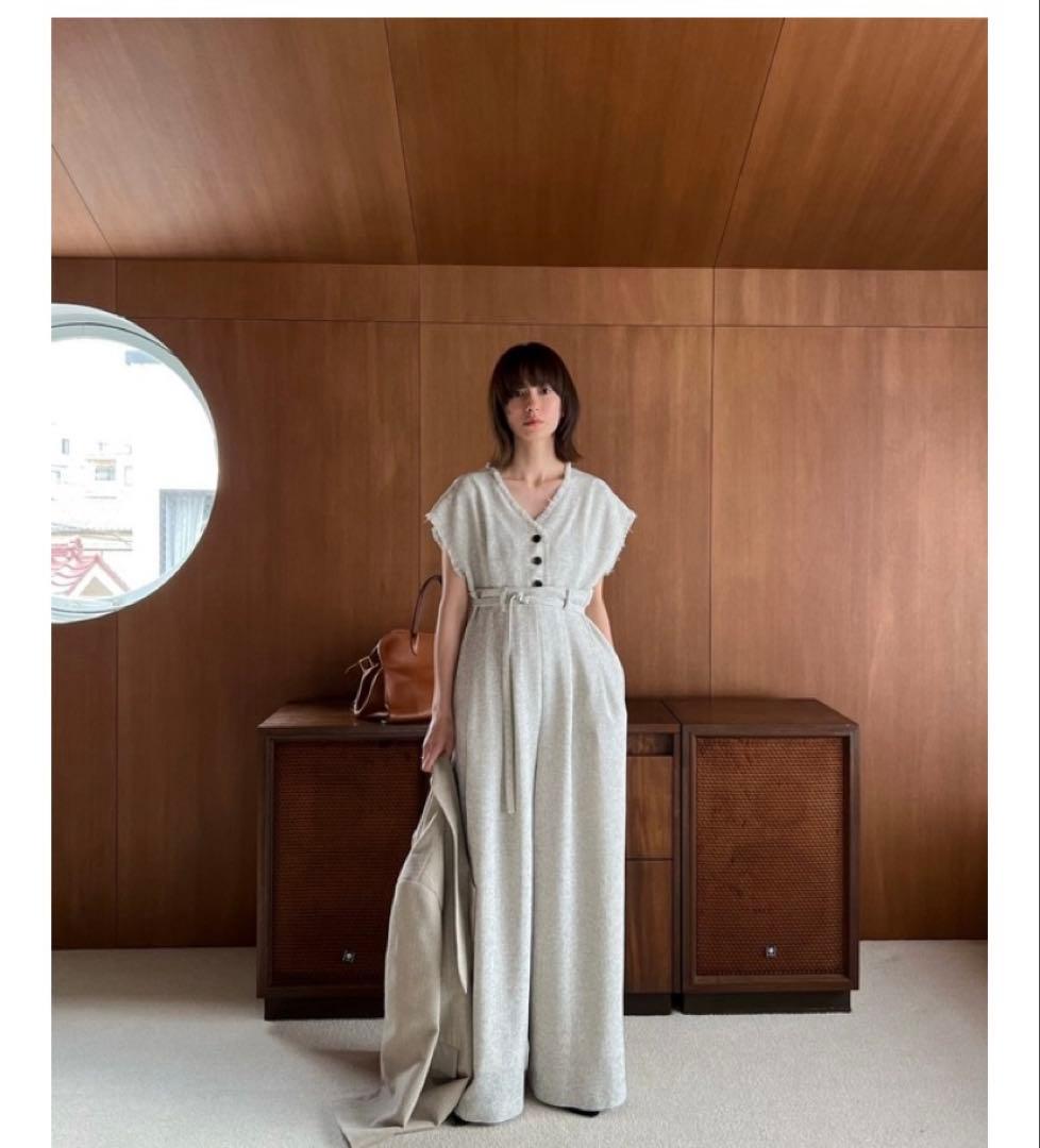 クラネ　CLANE TWEED FRINGE ALL IN ONE ミント