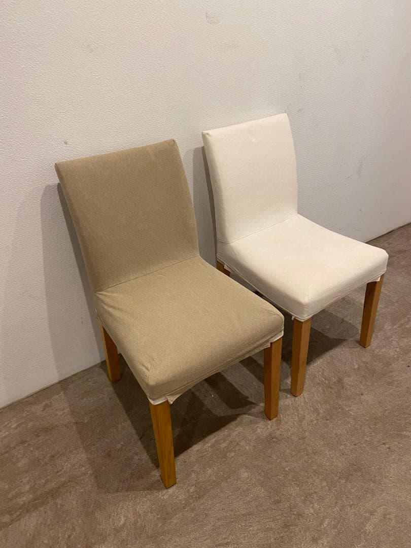 ⭐️美品⭐️白カバー付⭐️廃盤希少⭐️無印良品⭐️オーク材チェア １脚のみ