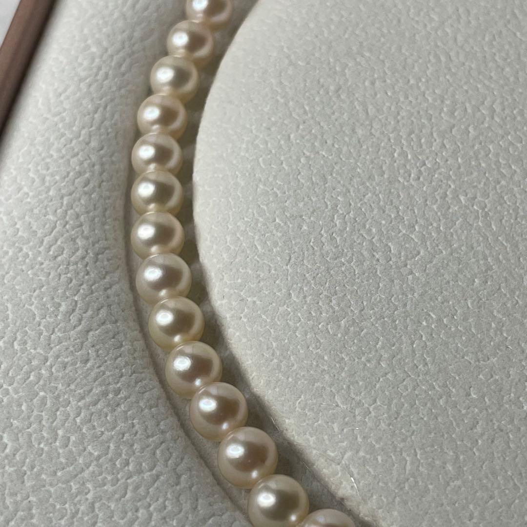 現行クラスプ✨MIKIMOTO Mチャーム パールネックレス アコヤ 7mm