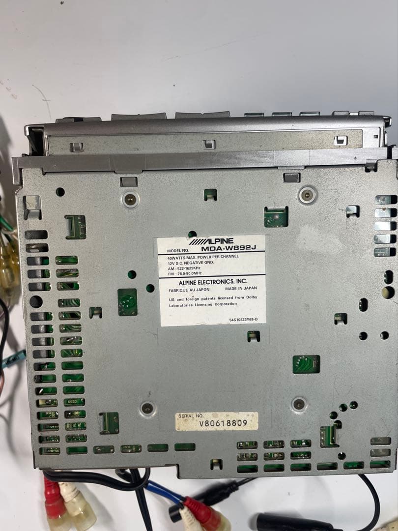 C*S様 アルパイン 2DINサイズ3枚CDチェンジャー MDデッキ　MDA-W