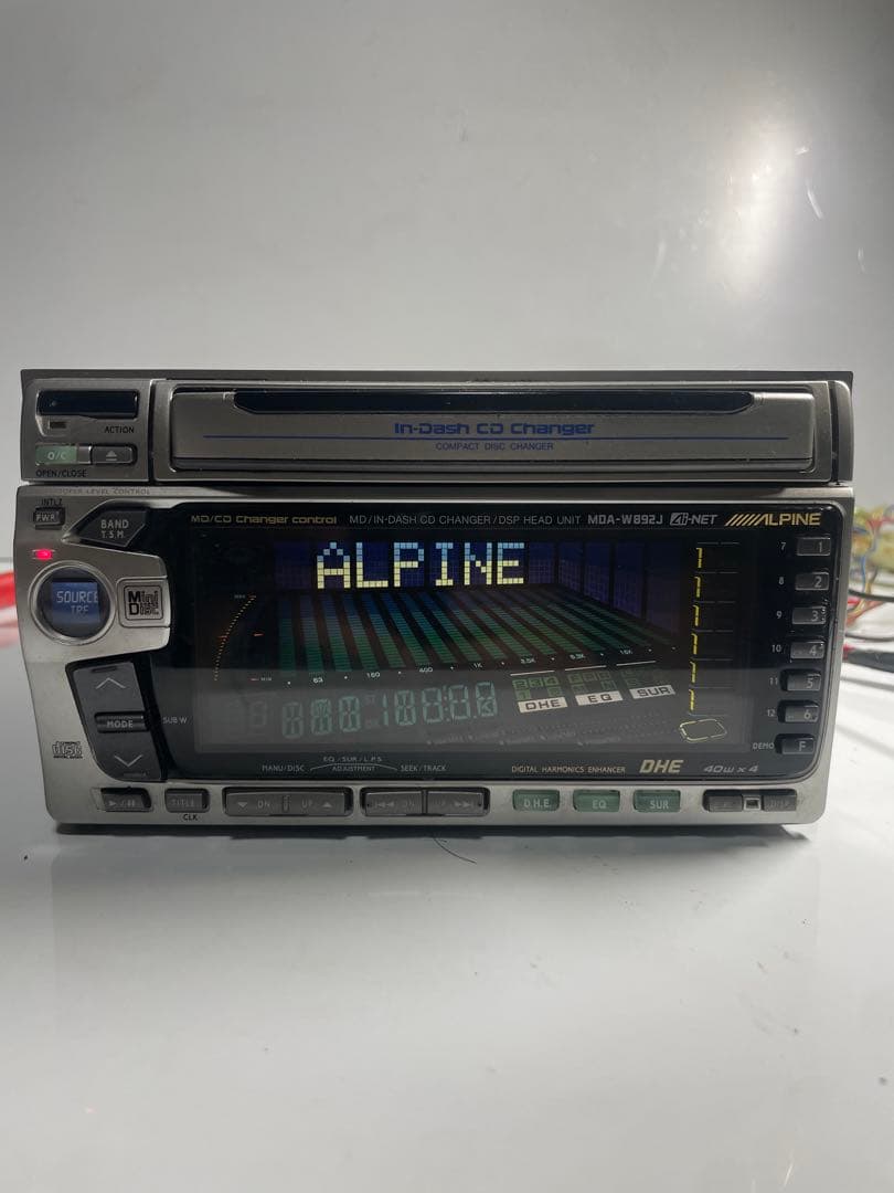 C*S様 アルパイン 2DINサイズ3枚CDチェンジャー MDデッキ　MDA-W