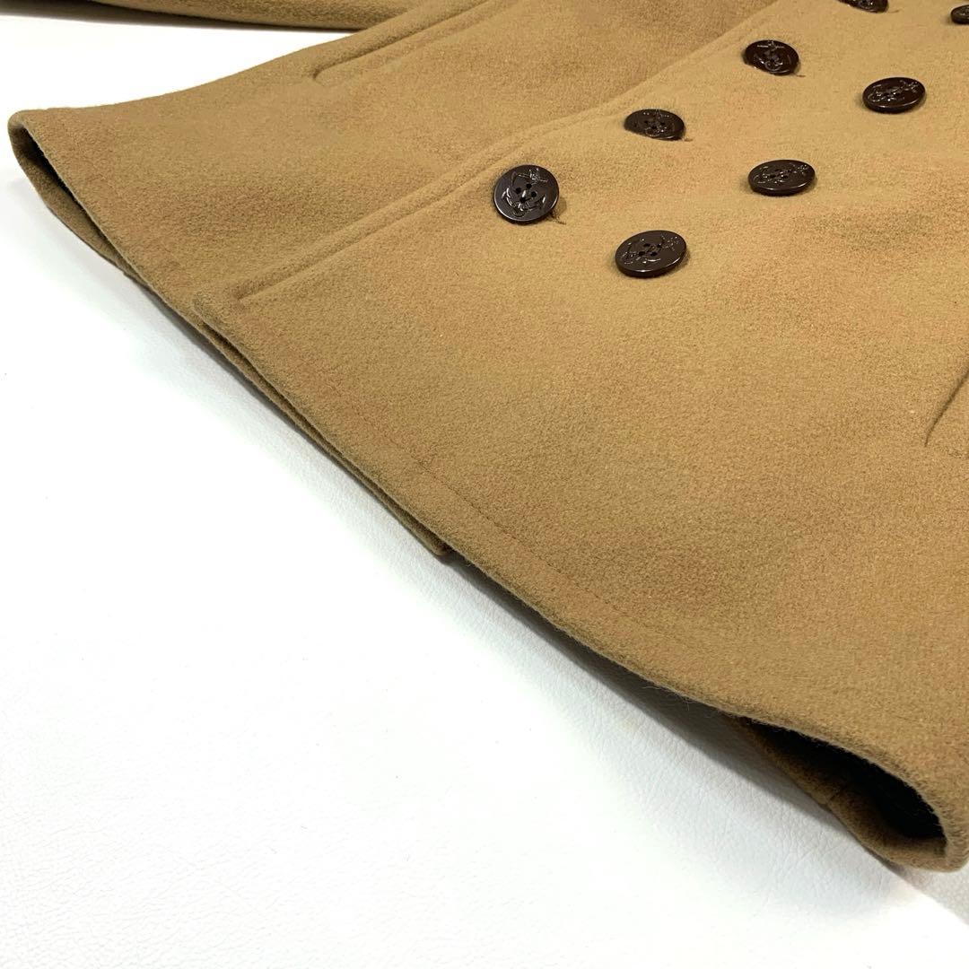 極美品 ショット Schott 740N ダブル ピーコート USA製 ベージュ