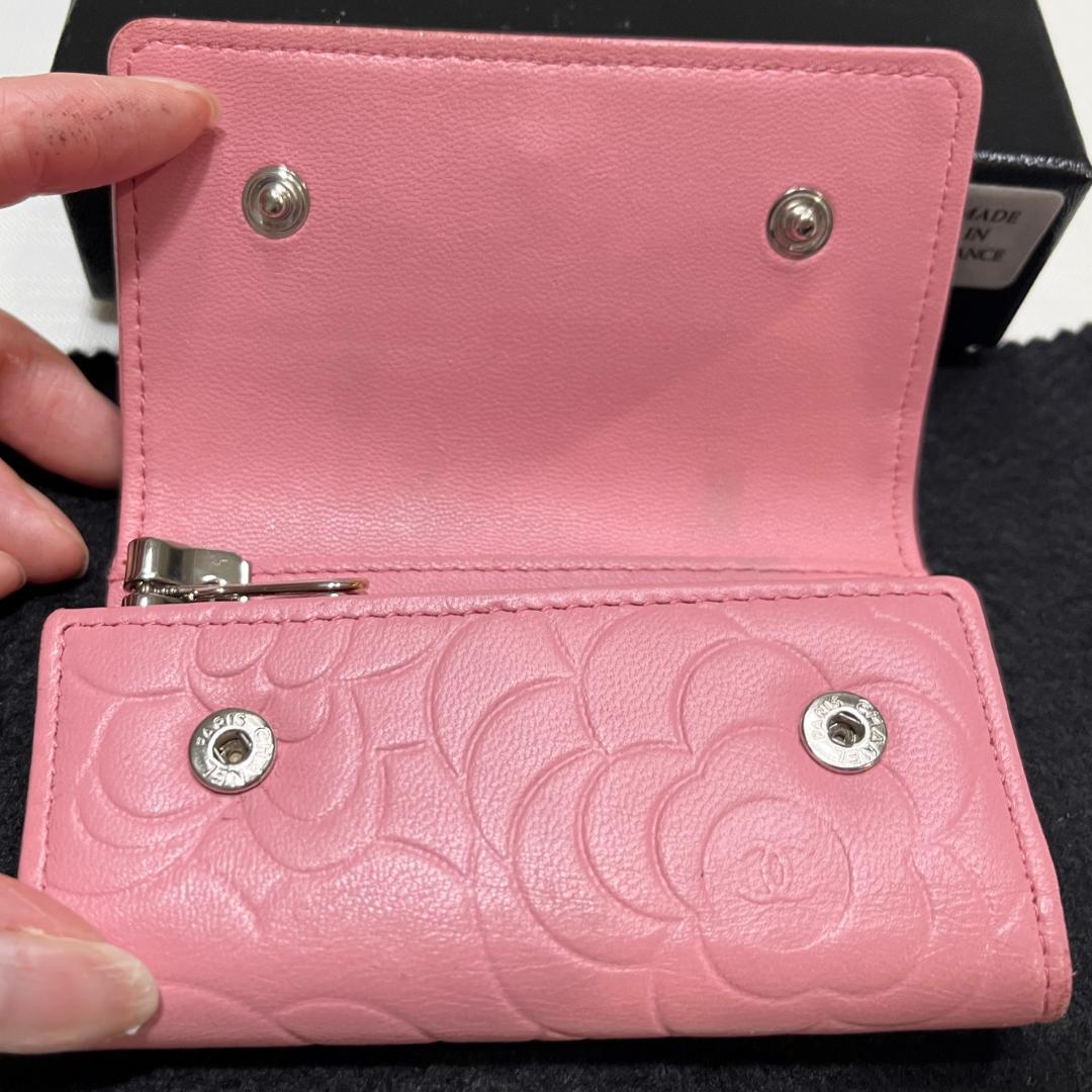 CHANEL シャネル　キーケース　カメリア　ピンク　正規品