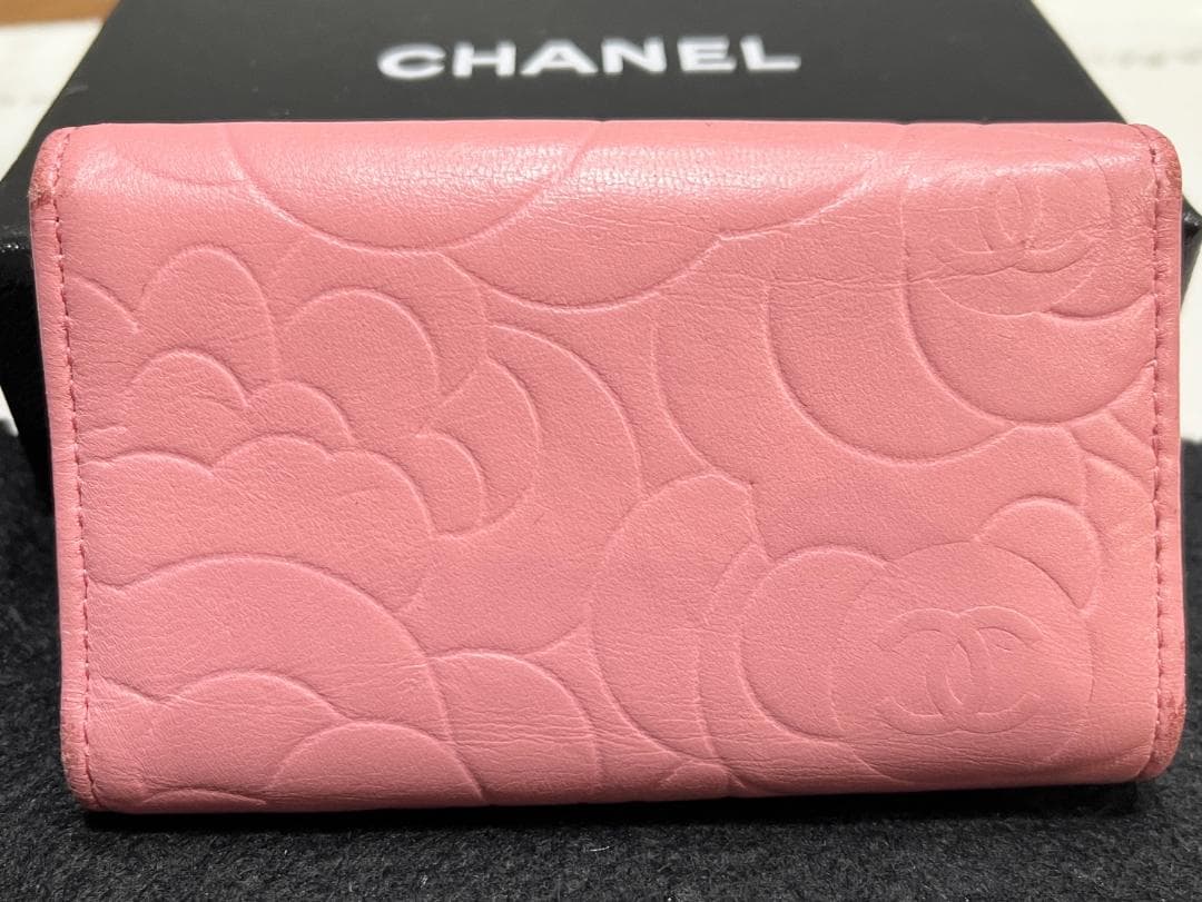 CHANEL シャネル　キーケース　カメリア　ピンク　正規品