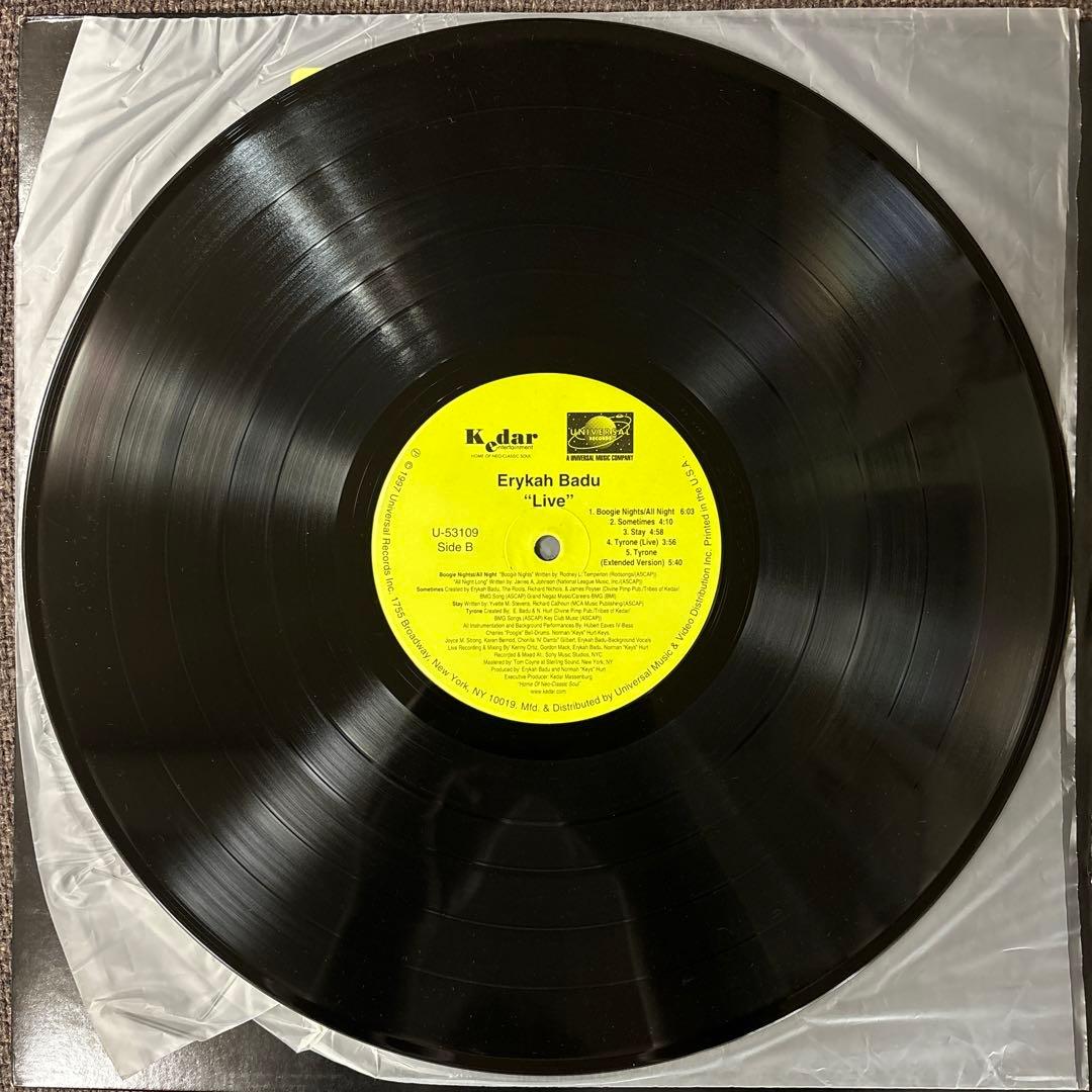 ⭐︎激レア盤⭐︎ ERYKAH BADU / LIVE（美品）送料無料