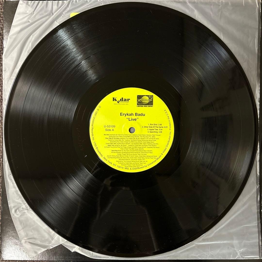 ⭐︎激レア盤⭐︎ ERYKAH BADU / LIVE（美品）送料無料