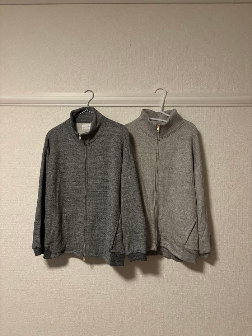 BLUE LAKE MARKET グレー ジップアップトレーナー