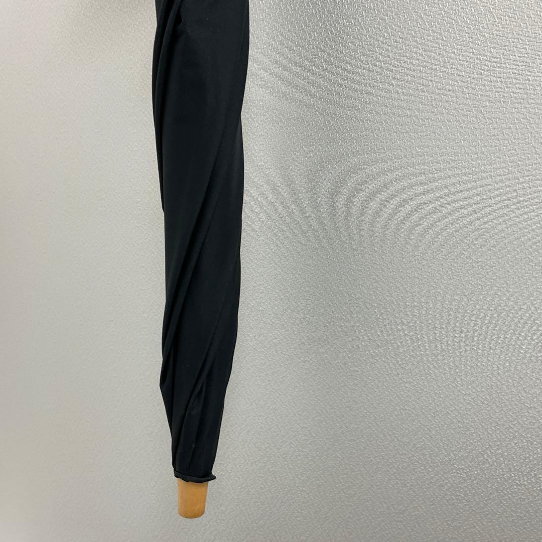 サンバリア100 日傘　折りたたみ　2段階　ブラック　フリル