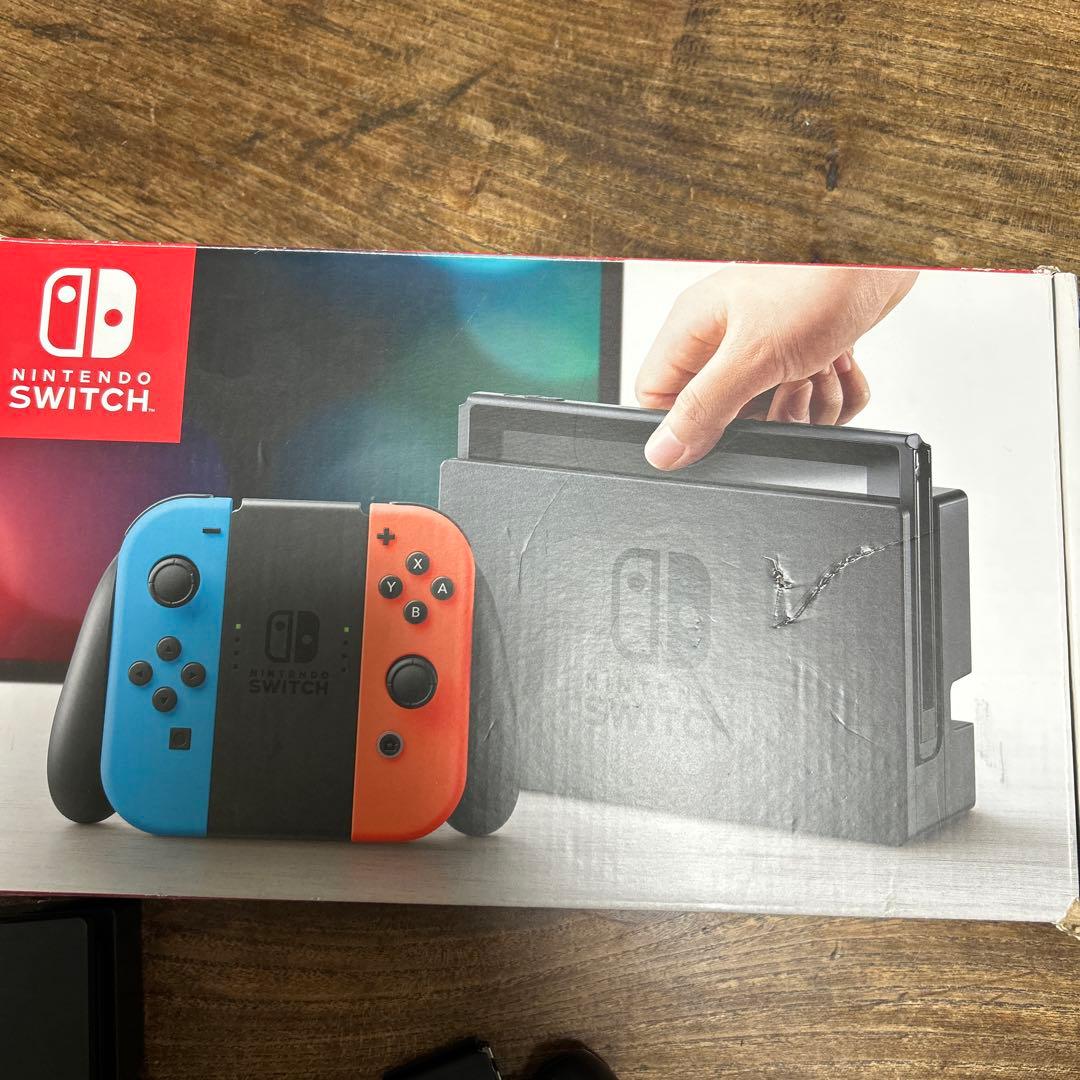 Nintendo Switch 本体 青/赤充電器以外フルセットカセットマイクラ