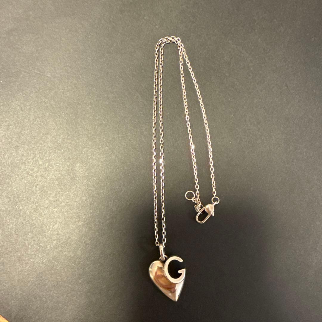 グッチ　GUCCI ネックレス　シルバー　ハート　G