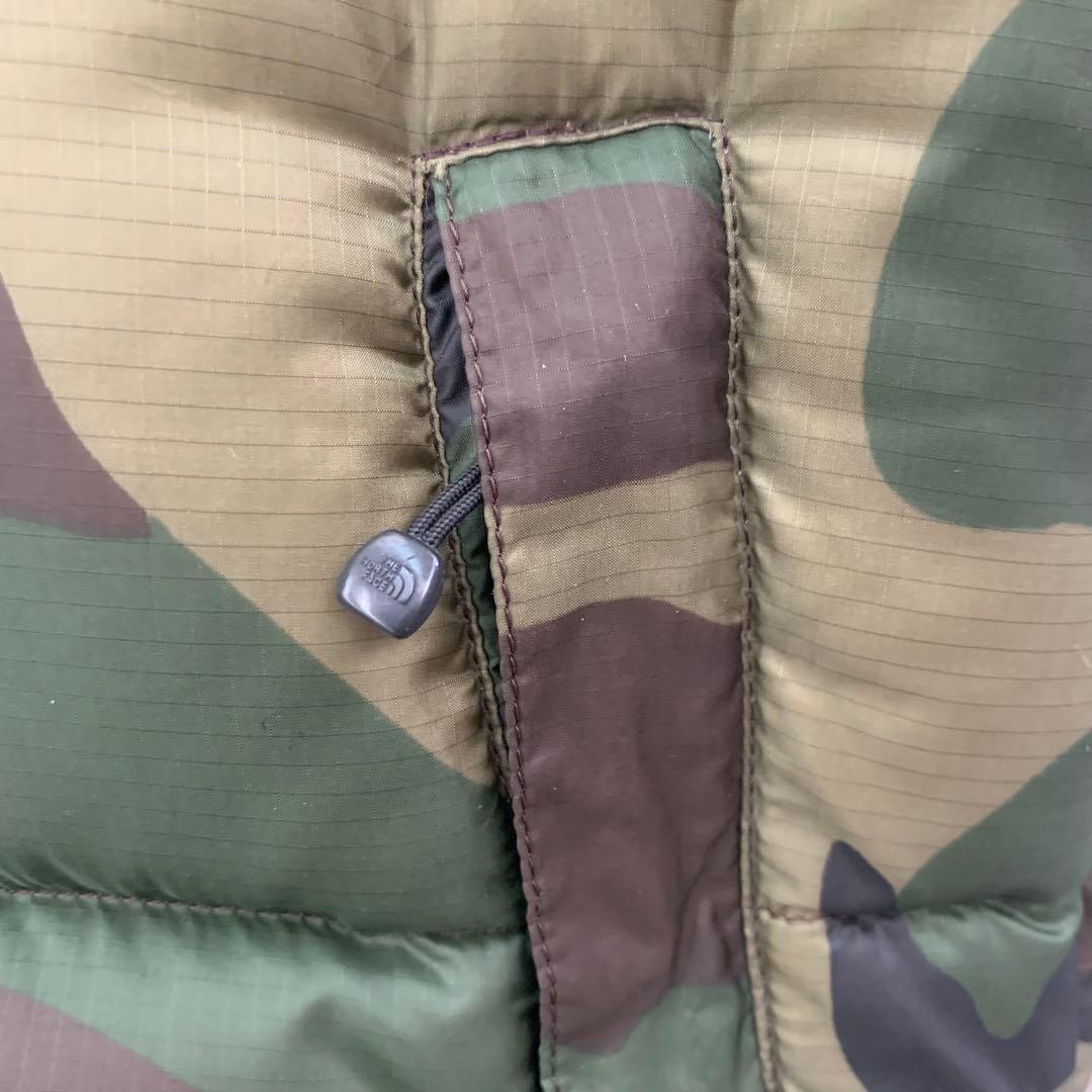 迷彩キッズ 130 ノースフェイス ダウンジャケット ヌプシ　northface