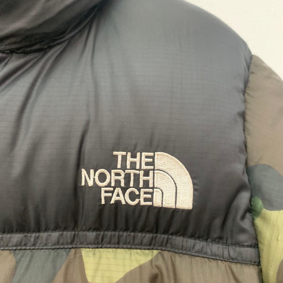 迷彩キッズ 130 ノースフェイス ダウンジャケット ヌプシ　northface