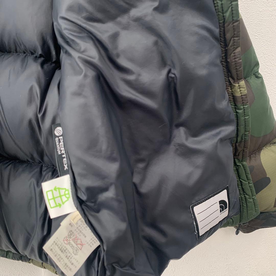 迷彩キッズ 130 ノースフェイス ダウンジャケット ヌプシ　northface