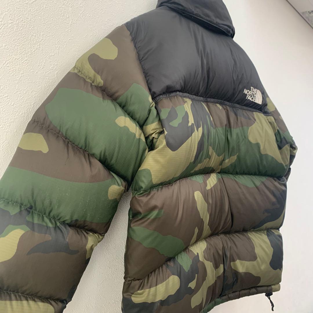 迷彩キッズ 130 ノースフェイス ダウンジャケット ヌプシ　northface