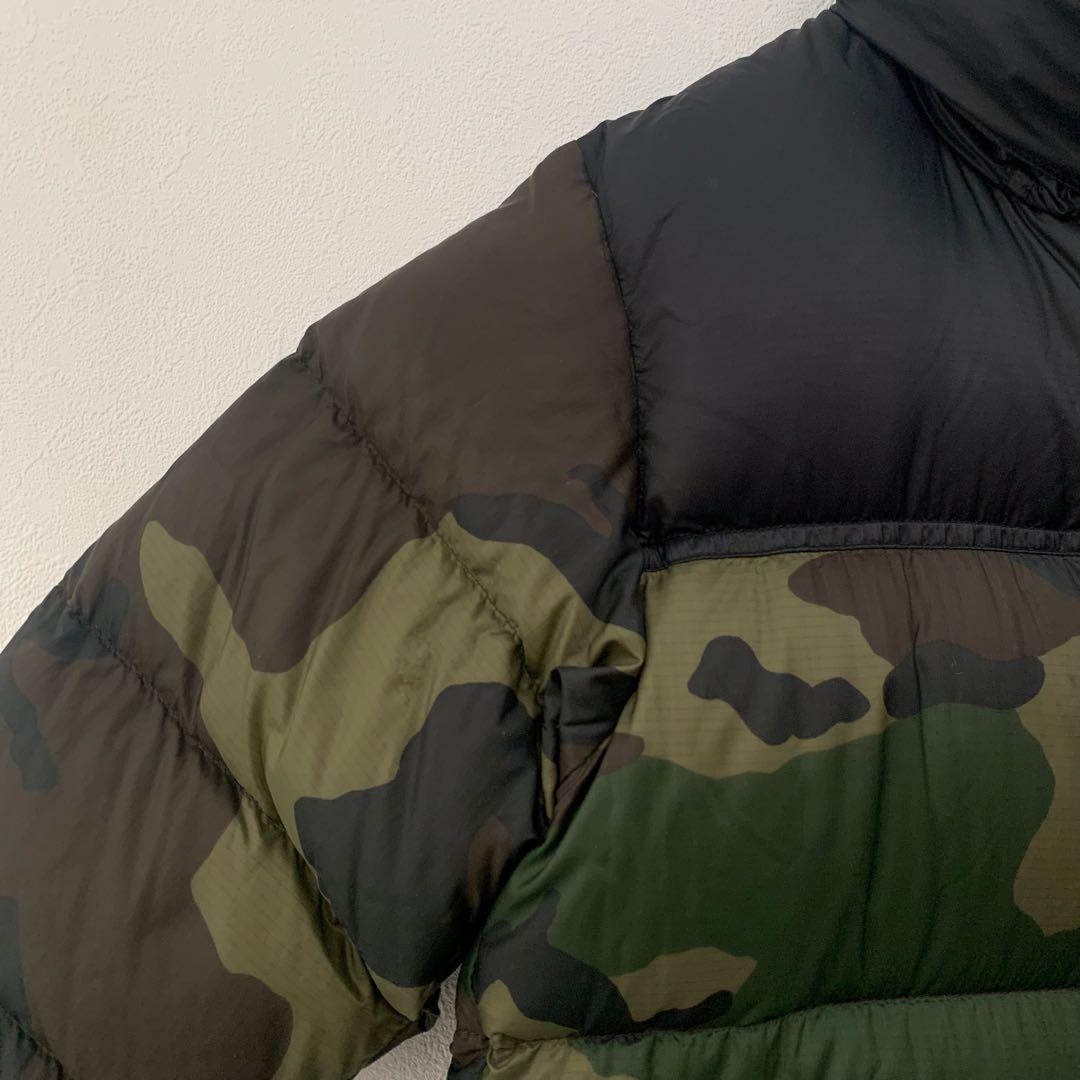 迷彩キッズ 130 ノースフェイス ダウンジャケット ヌプシ　northface