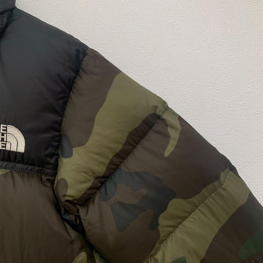 迷彩キッズ 130 ノースフェイス ダウンジャケット ヌプシ　northface