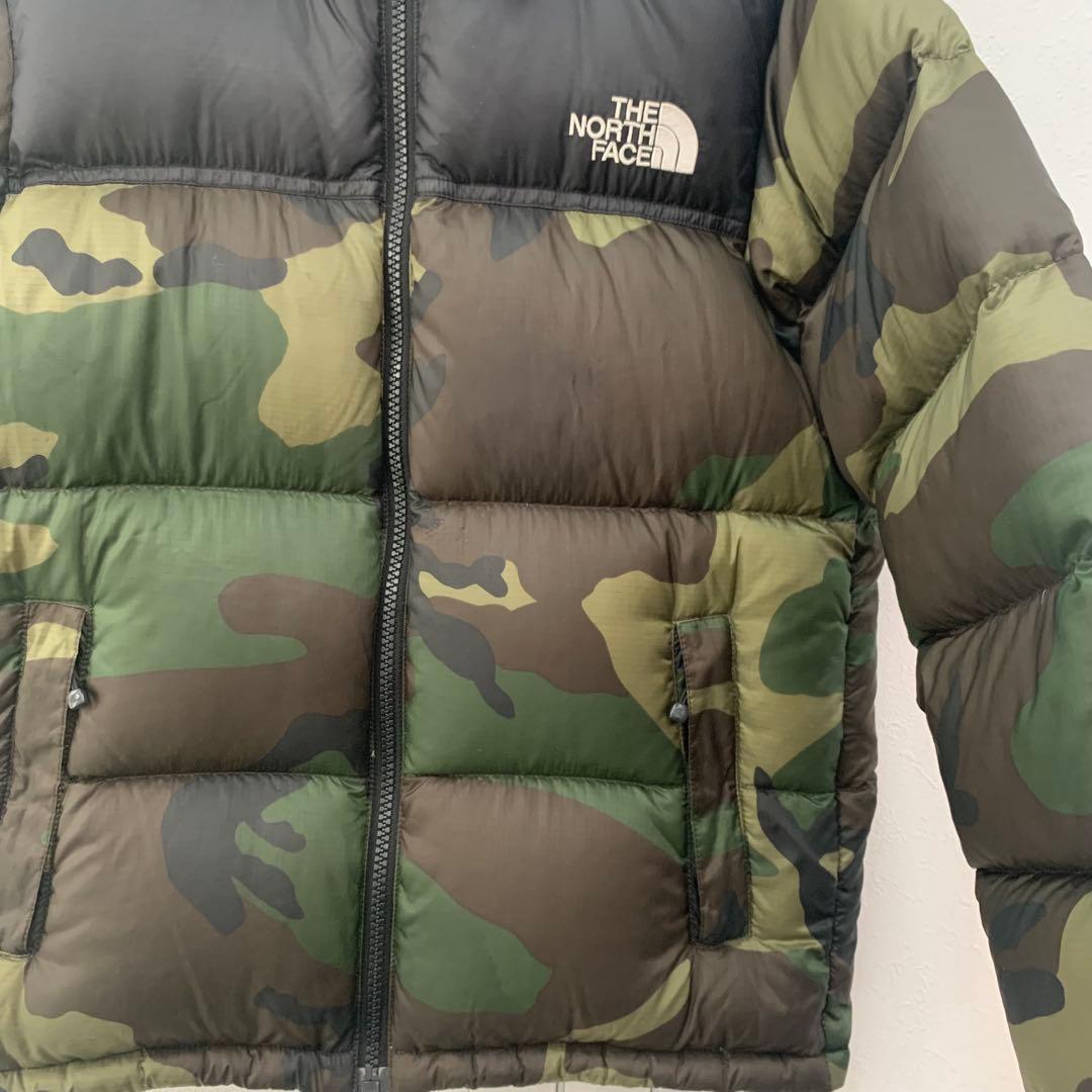迷彩キッズ 130 ノースフェイス ダウンジャケット ヌプシ　northface