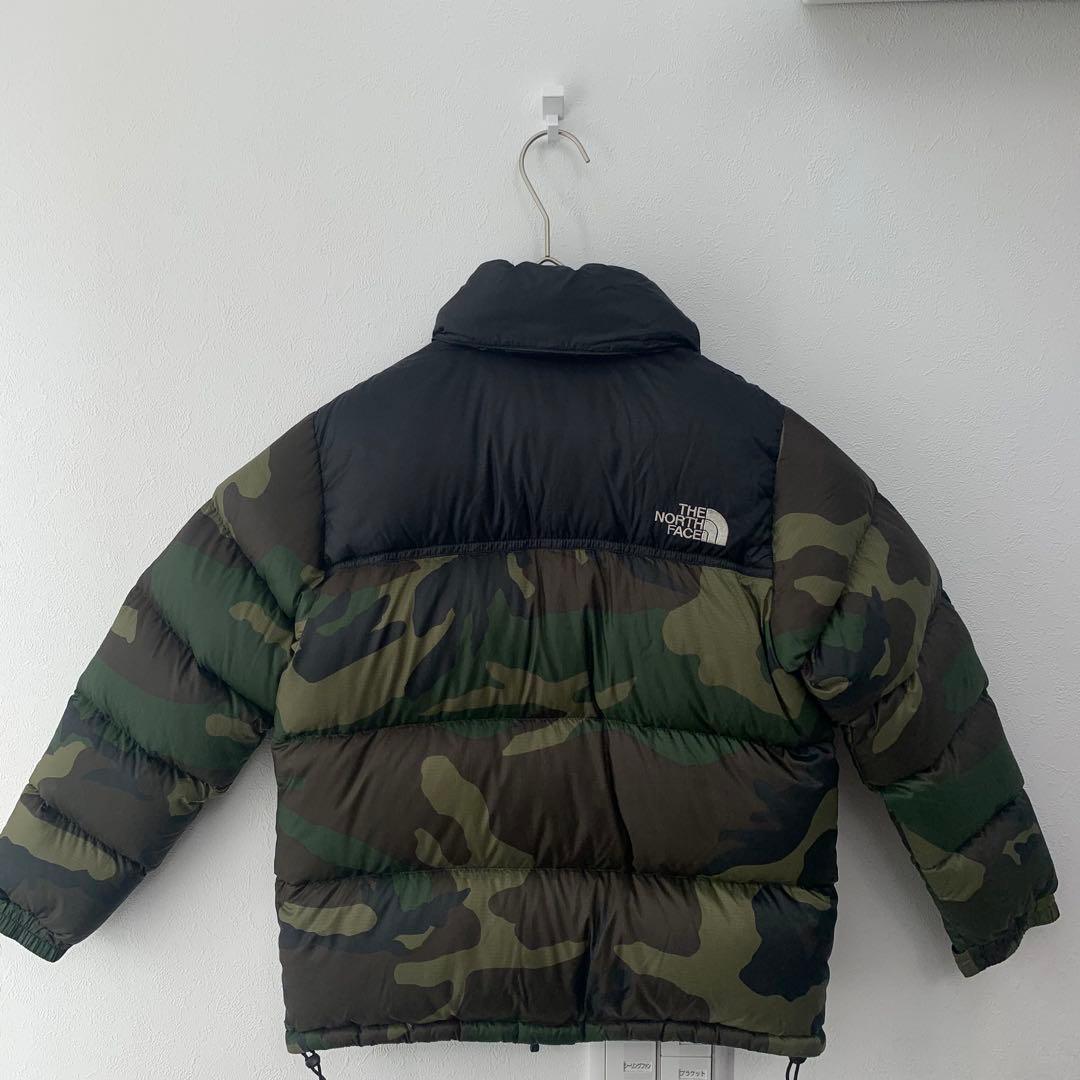 迷彩キッズ 130 ノースフェイス ダウンジャケット ヌプシ　northface