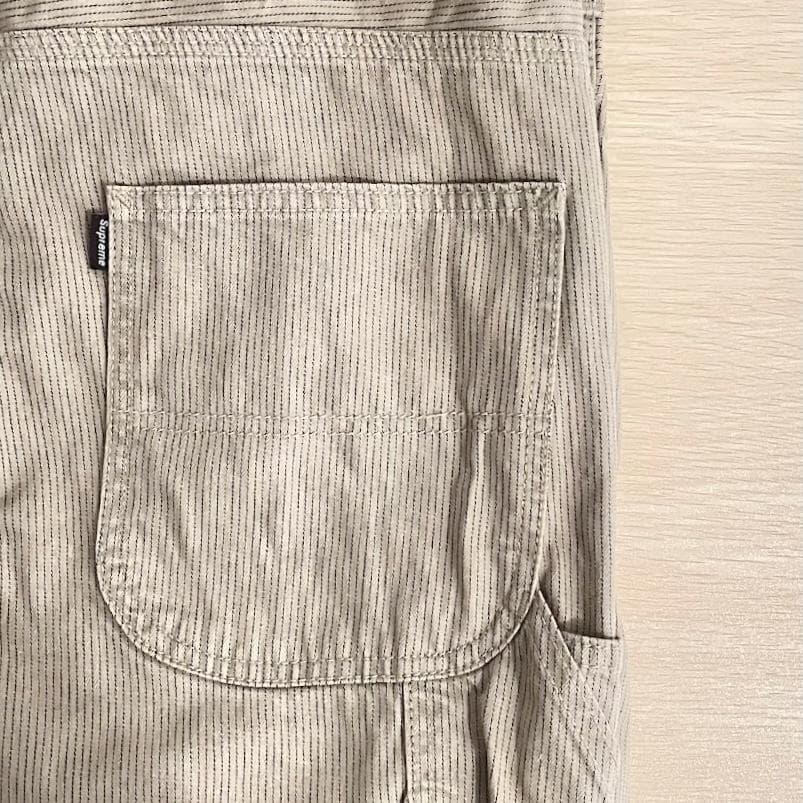 Supreme 初期モデル Engineer Stripe Pant ベージュ