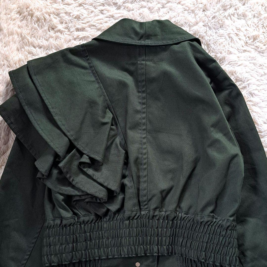 23AW定価5万 フリルアシンメトリージャケット ダブルスタンダードクロージング