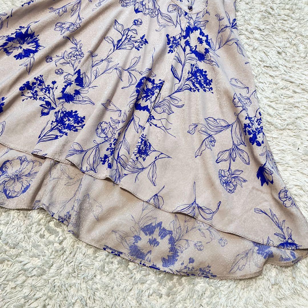 23年 ピンキーアンドダイアン　ボタニカルプリントマーメイドワンピース