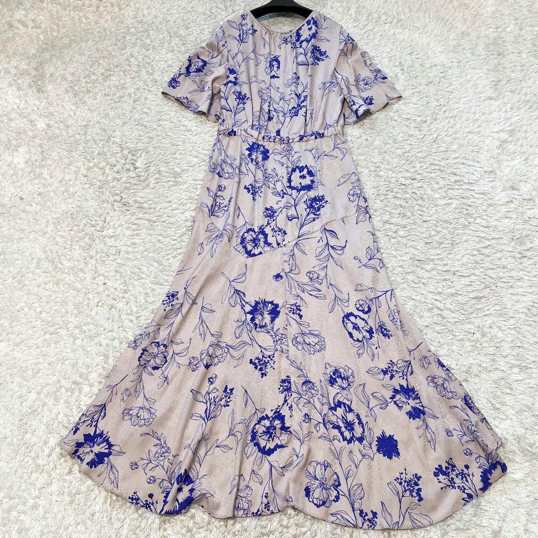 23年 ピンキーアンドダイアン　ボタニカルプリントマーメイドワンピース