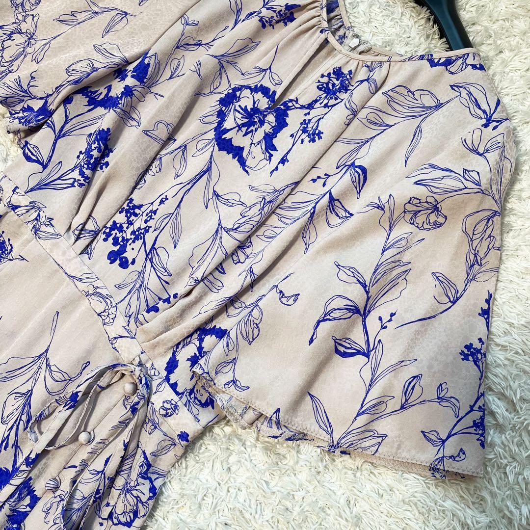 23年 ピンキーアンドダイアン　ボタニカルプリントマーメイドワンピース