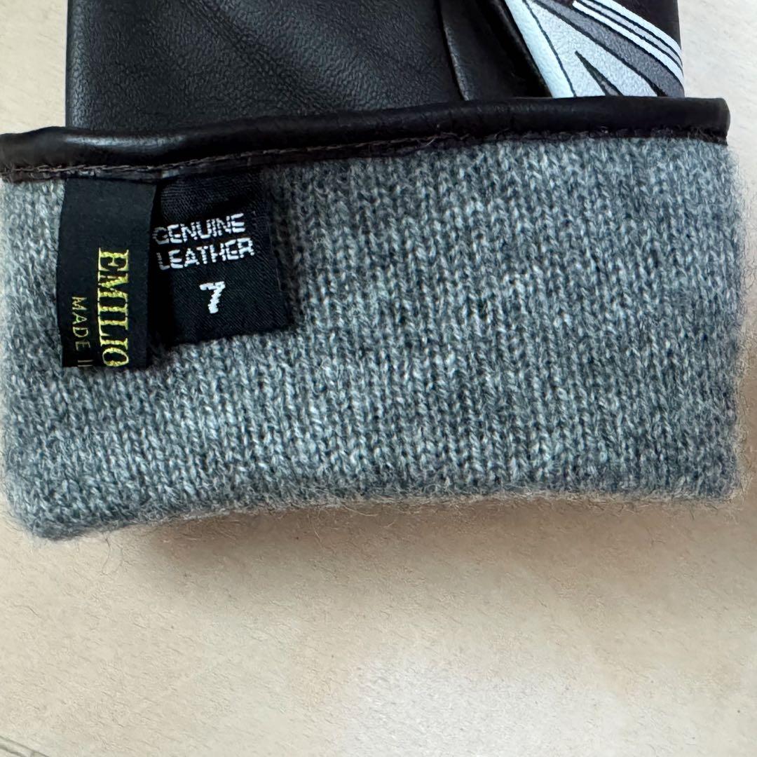 未使用品　エミリオプッチ　7サイズ　レザーグローブ(手袋)