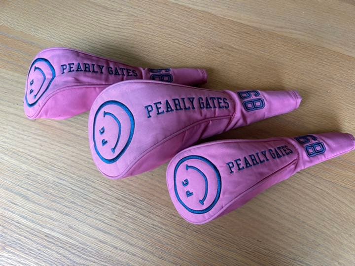 【annamama】パーリーゲイツ　ニコちゃん　ヘッドカバー 3点セット