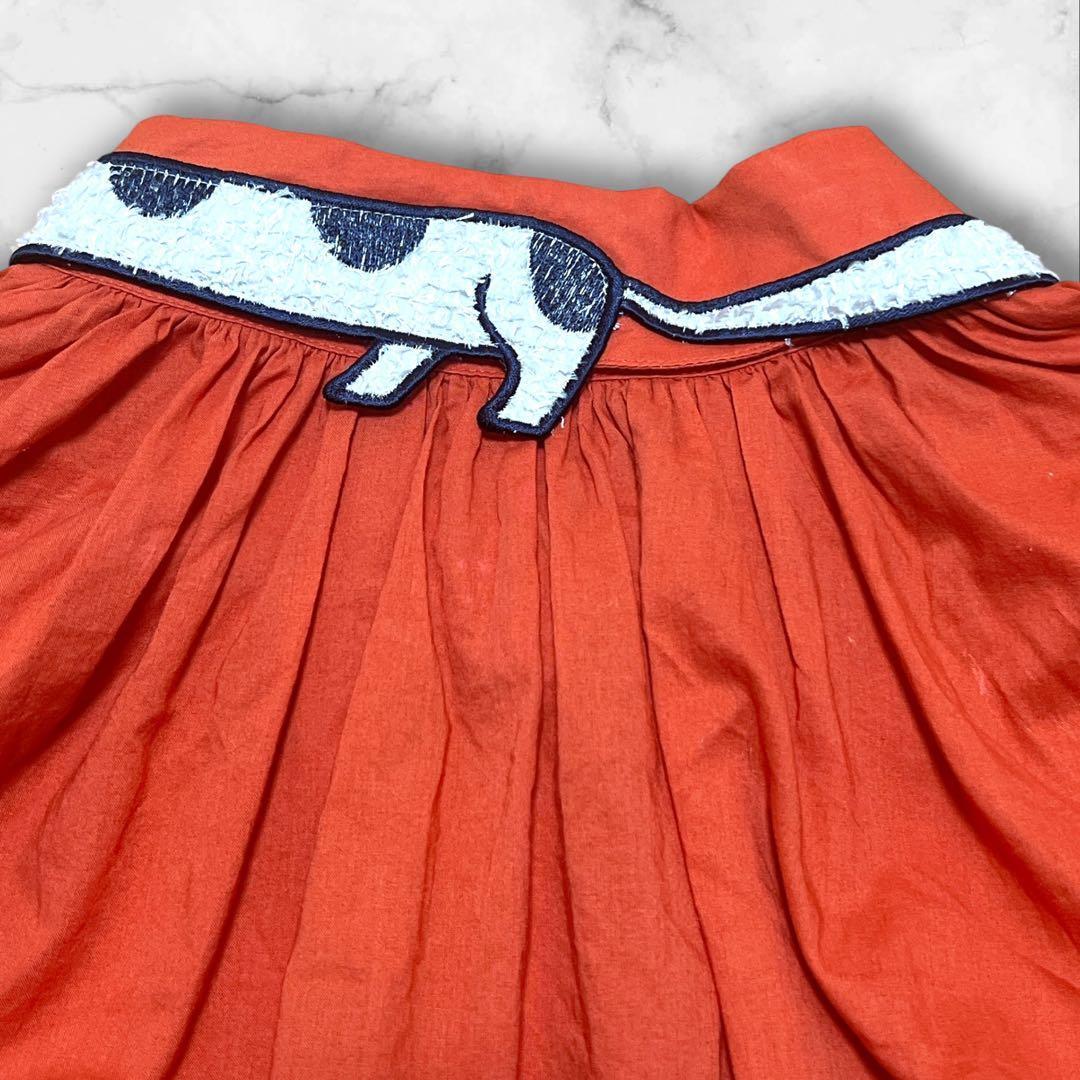 アルベロベロ　犬刺繍　豚さん刺繍　ビーズ装飾 チュニック　シャツ　ブラウス