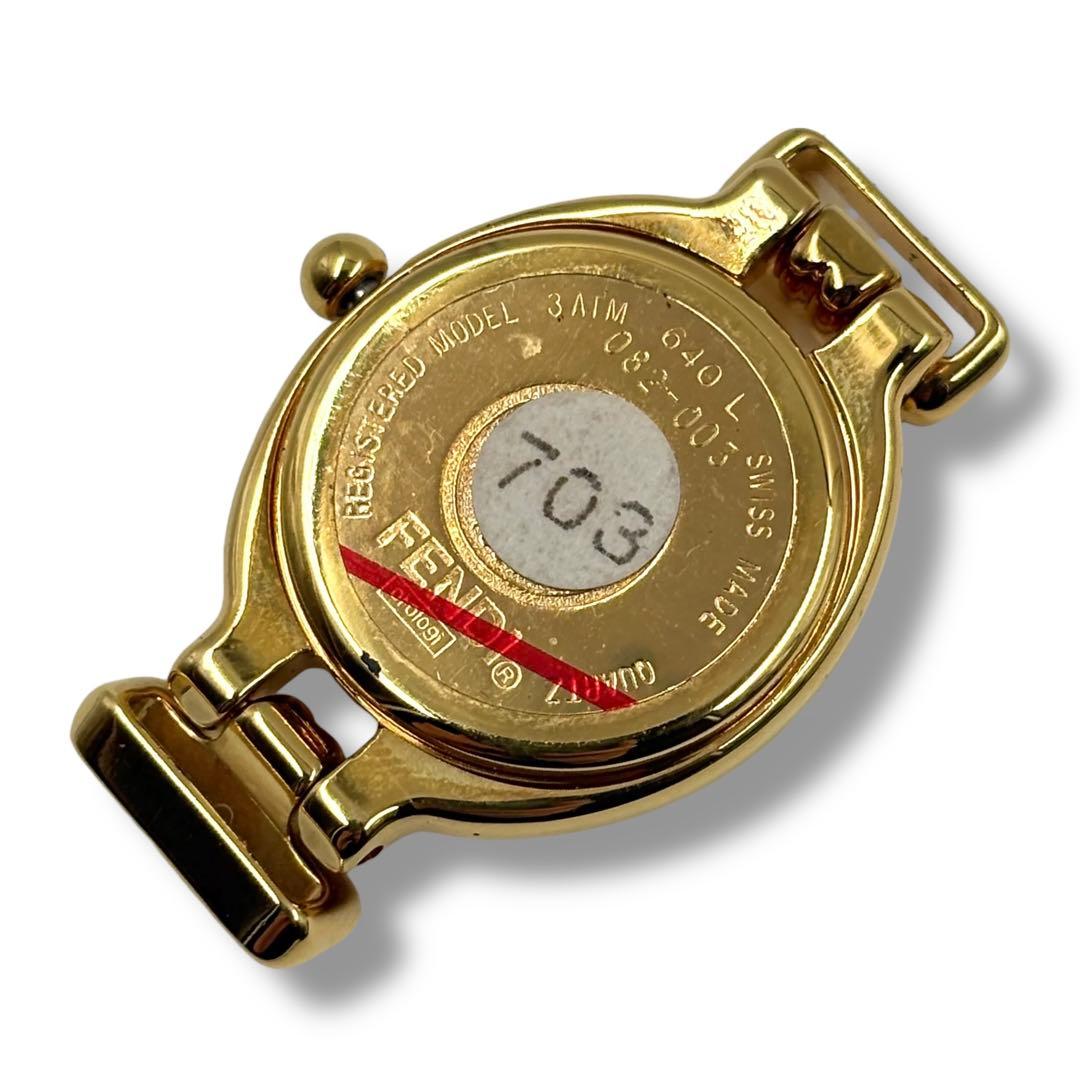 【美品】フェンディ チェンジベルト9本 カメレオン シェル文字盤 腕時計 付属品