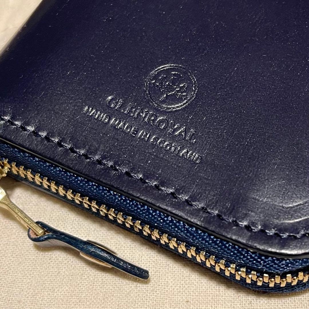 本日まで限定値下げ！【未使用 保証書有り】グレンロイヤル　二折りジップウォレット
