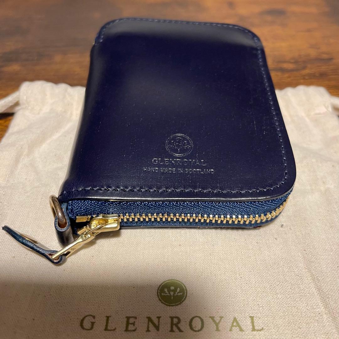 本日まで限定値下げ！【未使用 保証書有り】グレンロイヤル　二折りジップウォレット