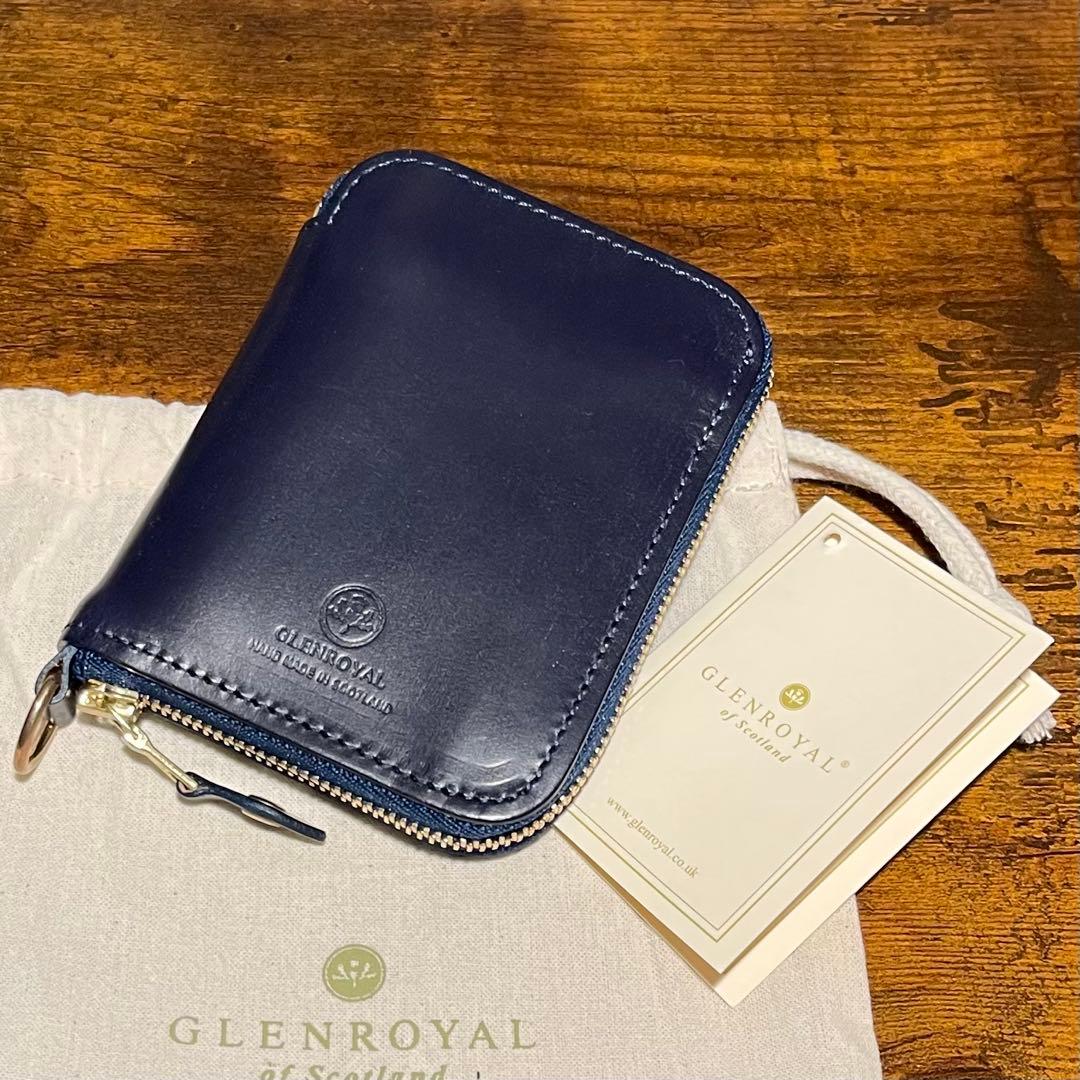 本日まで限定値下げ！【未使用 保証書有り】グレンロイヤル　二折りジップウォレット