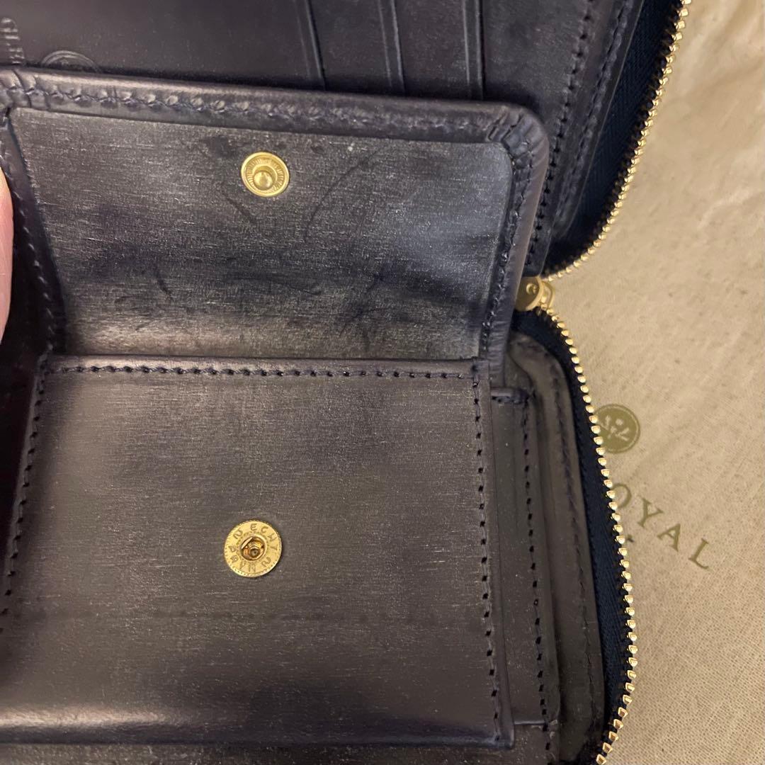 本日まで限定値下げ！【未使用 保証書有り】グレンロイヤル　二折りジップウォレット