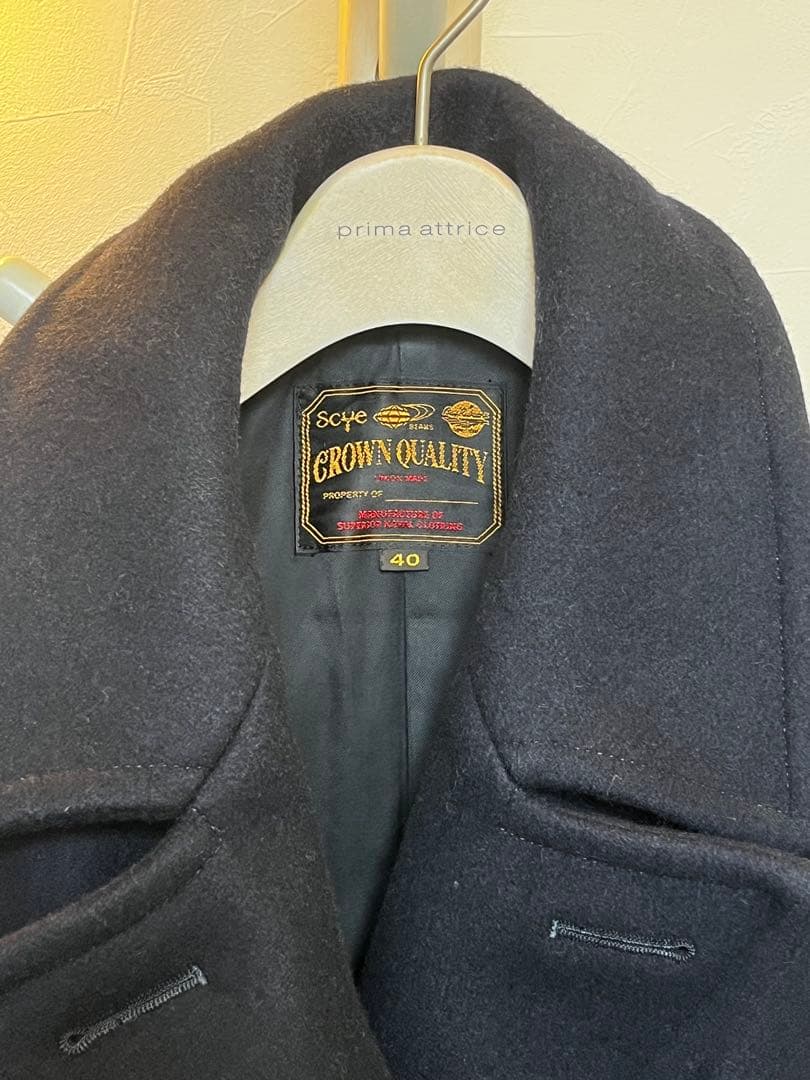 美品◾️CROWN QUALITYビームスコラボ◾️メンズピーコート